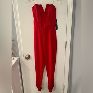 Elegant Red Jumpsuit